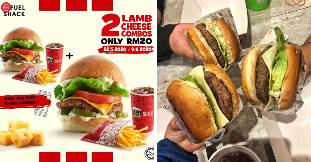Enjoy 2 Lamb Cheese Combos For RM20 Only At Fuel Shack From 22 May