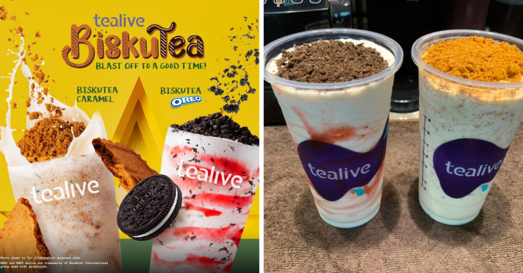 Tealive Launches 2 New Drinks, Biskutea Caramel & Biskutea Oreo And It