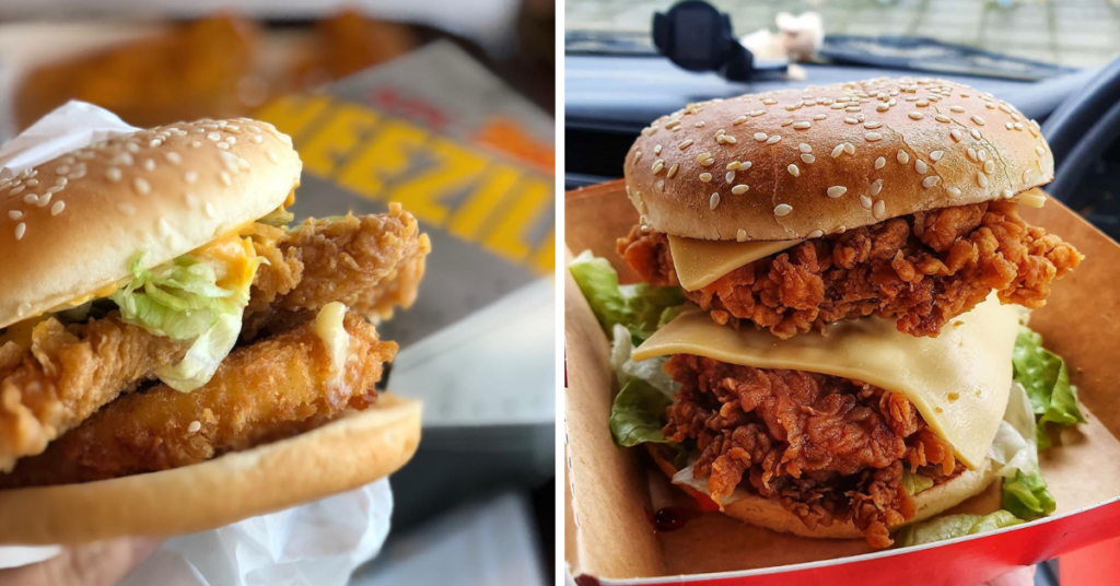 KFC Zinger Cheezilla & Zinger Stacker Burgers Returns On 18 May 2021