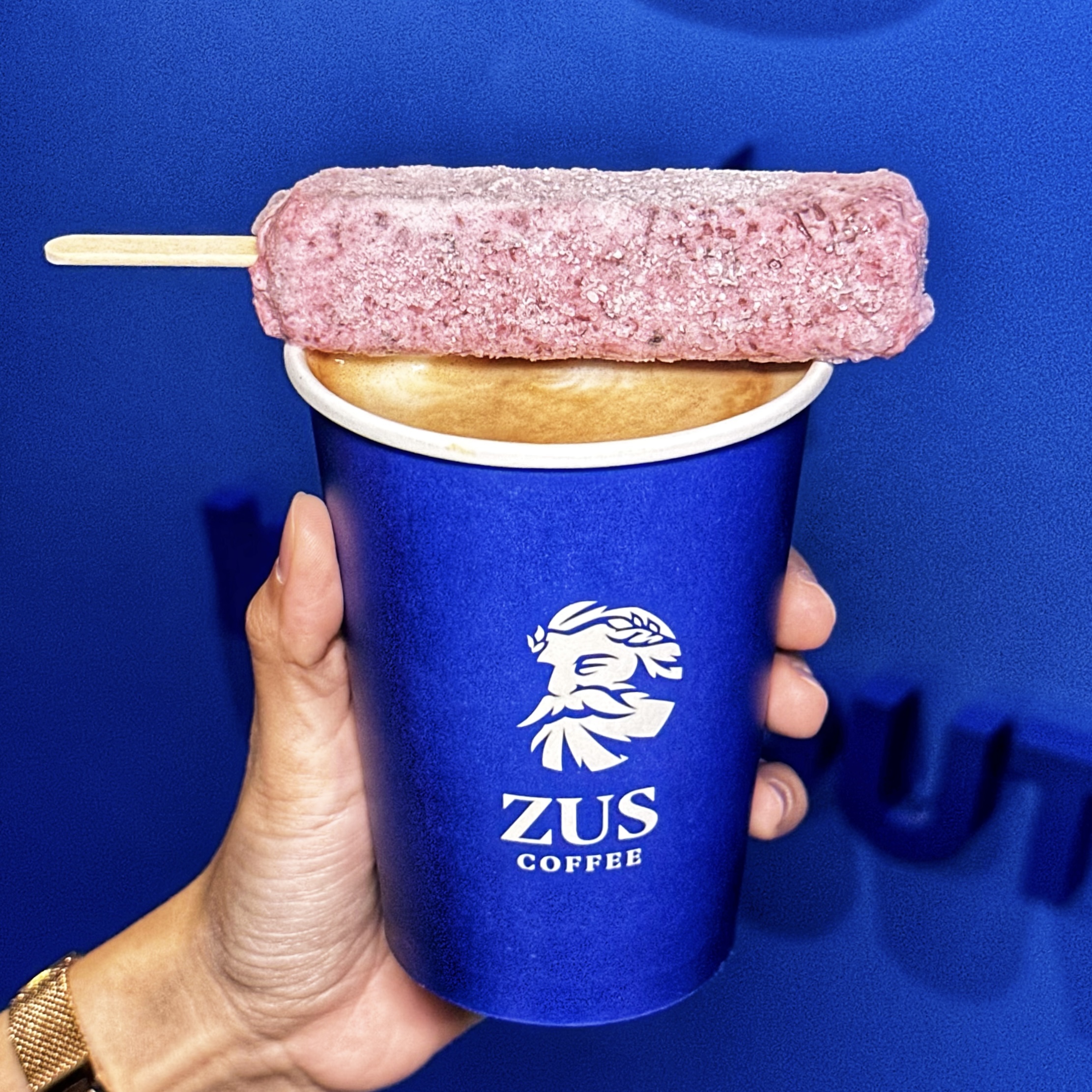 Hot Red Bean Potong Latte