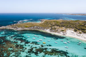 Aerial view of Charter 1, Rottnest Island